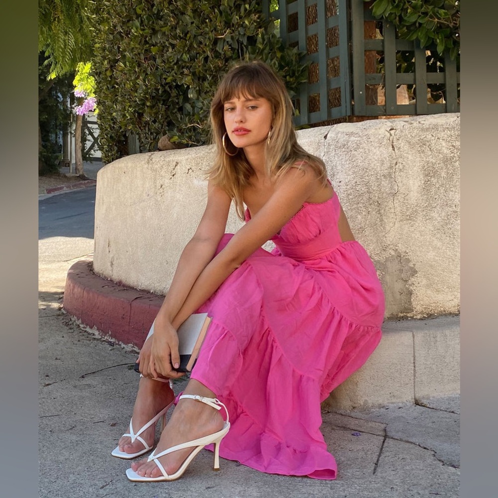 Princess Polly Pink Joella Midi Dress